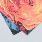 Бумага для скрапбукинга двусторонняя "Разводы краски" плотность 180 гр 15,5х17 см - Фото 5