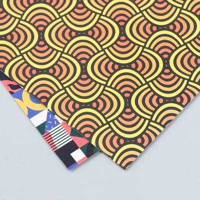 Бумага для скрапбукинга двусторонняя Color geometry, плотность 180 г, 15.5×17 см