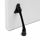 Фиксатор дверной LOCKLAND, «козья ножка», цвет черный - Фото 15