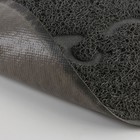 Коврик универсальный под миску и лоток «Мордочка», 30х40 см, серый - Фото 4