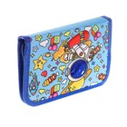 Пенал школьный «Космос», 13×19.5 см, на молнии, 1 секция, с наполнением, ткань - Фото 3