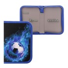 Пенал школьный «Мяч», 13×19.5 см, 1 секция, на молнии, ткань - Фото 1