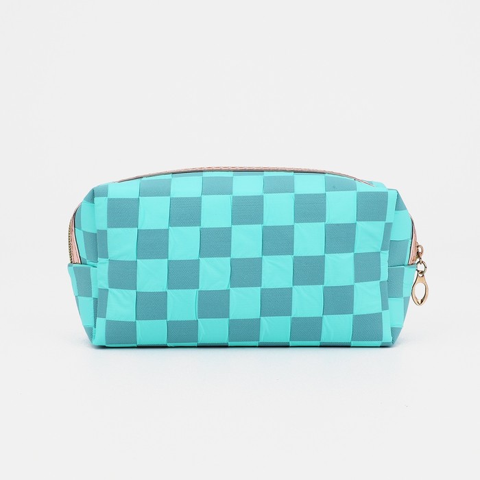 Косметичка на молнии, цвет бирюзовый 34642