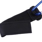 Крючок карабин для сумок на коляску, на липучке, синий - Фото 7