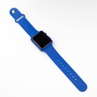 Часы наручные электронные с силиконовым ремешком, синие - Фото 4