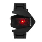 Часы наручные электронные с силиконовым ремешком, чёрные - Фото 2