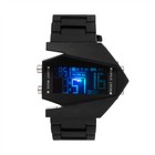 Часы наручные электронные с силиконовым ремешком, чёрные - Фото 3