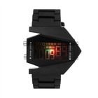 Часы наручные электронные с силиконовым ремешком, чёрные - Фото 4
