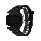 Часы наручные электронные с силиконовым ремешком, чёрные - Фото 6