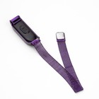 Часы наручные электронные с металлическим ремешком, фиолетовые - Фото 4