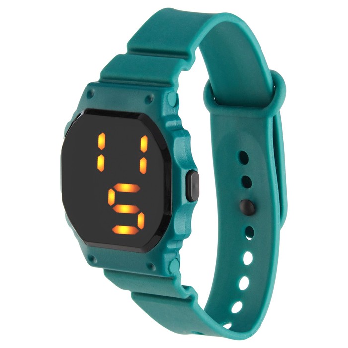 Часы наручные электронные, ремешок силикон, влагозащищённые - Фото 1