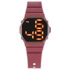 Часы наручные электронные, ремешок силикон, влагозащищённые, от батареек CR2450 - Фото 2