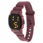 Часы наручные электронные, ремешок силикон, влагозащищённые, от батареек CR2450 - Фото 1