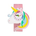 Часы наручные кварцевые детские "Единорог", ремешок l-21.5 см - фото 307332021
