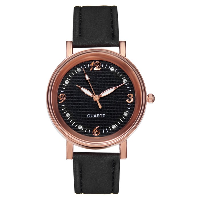 Часы наручные женские, кварцевые, ремешок экокожа, d=3.6 см - Фото 1