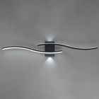 Бра "Волны" LED 35Вт 6000К чёрный 100х6х15 см - фото 22163758