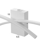 Бра "Линии" LED 35Вт 6000К белый 100х6х15 см - фото 22163767