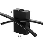 Бра "Линии" LED 35Вт 6000К чёрный 100х6х15 см - фото 22163774