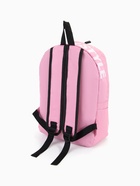 Рюкзак молодёжный на молнии, с карманами, размер 27×10×37.5 см, розовый - Фото 6