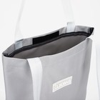 Набор рюкзак на молнии из текстиля, шопер, сумка, пенал, цвет серый - Фото 8