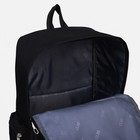Набор рюкзак на молнии из текстиля, шопер, сумка, пенал, цвет чёрный - Фото 5