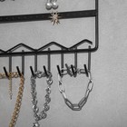 Органайзер для украшений QF «Вешалка», 27,5×37,5 см, цвет чёрный - Фото 3