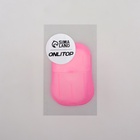 Мыло листовое, в пластинах, 18 (± 2) шт., в футляре, розовое - Фото 12