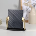 Зеркало настольное, зеркальная поверхность 15 × 17,5 см, цвет золотистый - фото 24478698