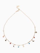 Чокер «Полумесяц», цветной в золоте, 35 см - Фото 1