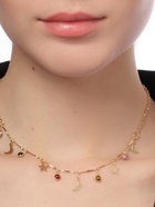 Чокер «Полумесяц», цветной в золоте, 35 см 9321640 - фото 17018638