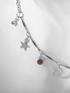 Чокер «Полумесяц» фазы луны, цветной в серебре, 35 см - Фото 11