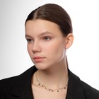 Чокер «Полумесяц» фазы луны, цветной в серебре, 35 см - Фото 6