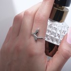 Кольцо «Русалка» хвост, цвет серебро, безразмерное - фото 22164032