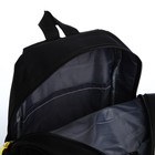 Рюкзак детский с пеналом, отдел на молнии, цвет чёрный - фото 24727150