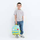 Рюкзак детский на молнии, цвет бирюзовый - фото 9896643
