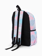 Рюкзак школьный из текстиля на молнии, наружный карман, сиреневый, розовый - Фото 7