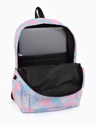 Рюкзак школьный из текстиля на молнии, наружный карман, сиреневый, розовый - Фото 12