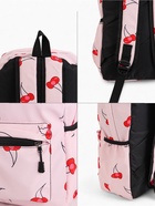 Рюкзак школьный на молнии, с карманами, с рисунком, размер 30×13×43 см, розовый - Фото 3