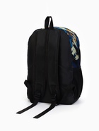 Рюкзак школьный на молнии, с карманами, с принтом, размер 29×12×42 см, синий/белый - Фото 5