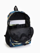 Рюкзак школьный на молнии, с карманами, с принтом, размер 29×12×42 см, синий/белый - Фото 9