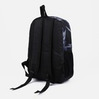 Рюкзак на молнии, 3 наружных кармана, цвет чёрный/серый - фото 6886569