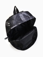 Рюкзак школьный на молнии, с карманом, с абстрактным принтом, однотонный, размер 29×12×42 см, чёрный/серый - Фото 8