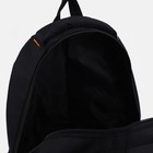 Рюкзак на молнии, 3 наружных кармана, цвет чёрный/оранжевый - Фото 4