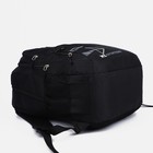 Рюкзак на молнии, 3 наружных кармана, цвет чёрный - фото 6886634