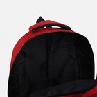 Рюкзак мужской на молнии, 2 наружных кармана, цвет красный - Фото 4