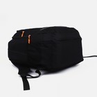 Рюкзак на молнии, 2 наружных кармана, цвет чёрный - фото 6886682