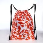 Мешок для обуви на шнурке, с принтом, размер 32×0.5×40 см, белый/красный - Фото 1