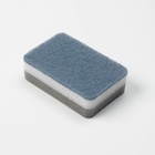 Дозатор для моющего средства с подставкой для губки Raccoon, 550 мл, губка в комплекте, цвет чёрный - Фото 5