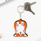 Брелок для ключей деревянный «Корги перевернутая», 4,7 х 6 см - Фото 3