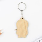 Брелок для ключей деревянный «Крутая утка», 3.8×6 см - Фото 4